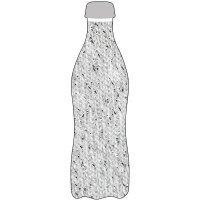 DOWABO Glitter Socks for 750 ml bottles silver