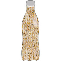 DOWABO Glitter Socks for 750 ml bottles gold