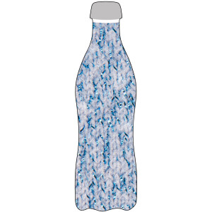 Bottle Sock Glitzer blau 750/1200ml